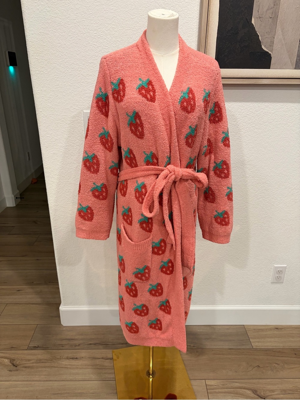 The Styled Collection Hey Madi Nelson Strawberry Plush Robe Small Medium